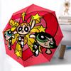 1pc Powerpuff Girls Automatic Folding Umbrella - Sturdy 8-Rib Polyester Canopy,Sun-Defying Travel Companion Yy251023114