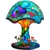 Настольная лампа Mmoneyake Painting Mushroom, ночник серии Plant высотой 5,9 дюйма, декоративная лампа в виде гриба из богемской смолы для спальни