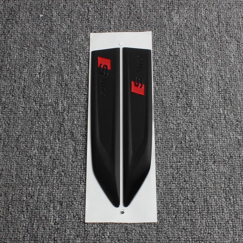 B Sline A3 A4 B8 8P 8V A6 A5 Q5 B7 B6 B9 A7 SLINE Q3 Q7 Car Logo Modification Leaf Plate Sline Side Label Decorative Sticker