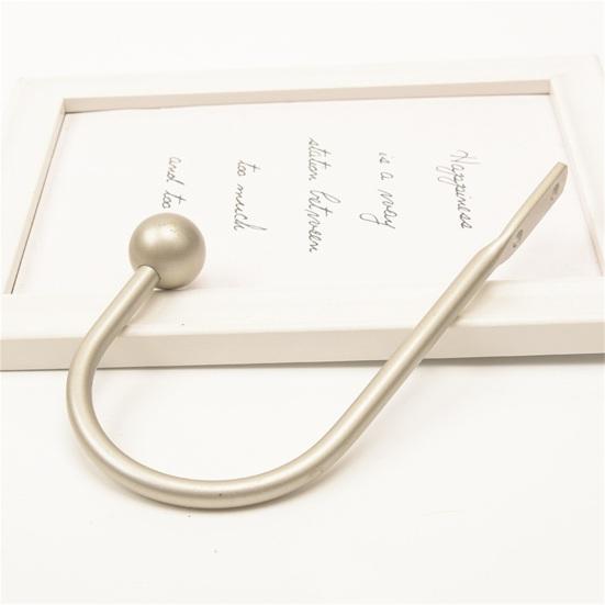 Yousheng 2 шт. держатели для штор полированные с двумя отверстиями U-образные портативные изысканные широко применяемые прочные современные настенные крючки для подхвата штор