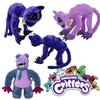 Terrifying Purple Cat Monster With Big Smiling Mouth Plush Toy