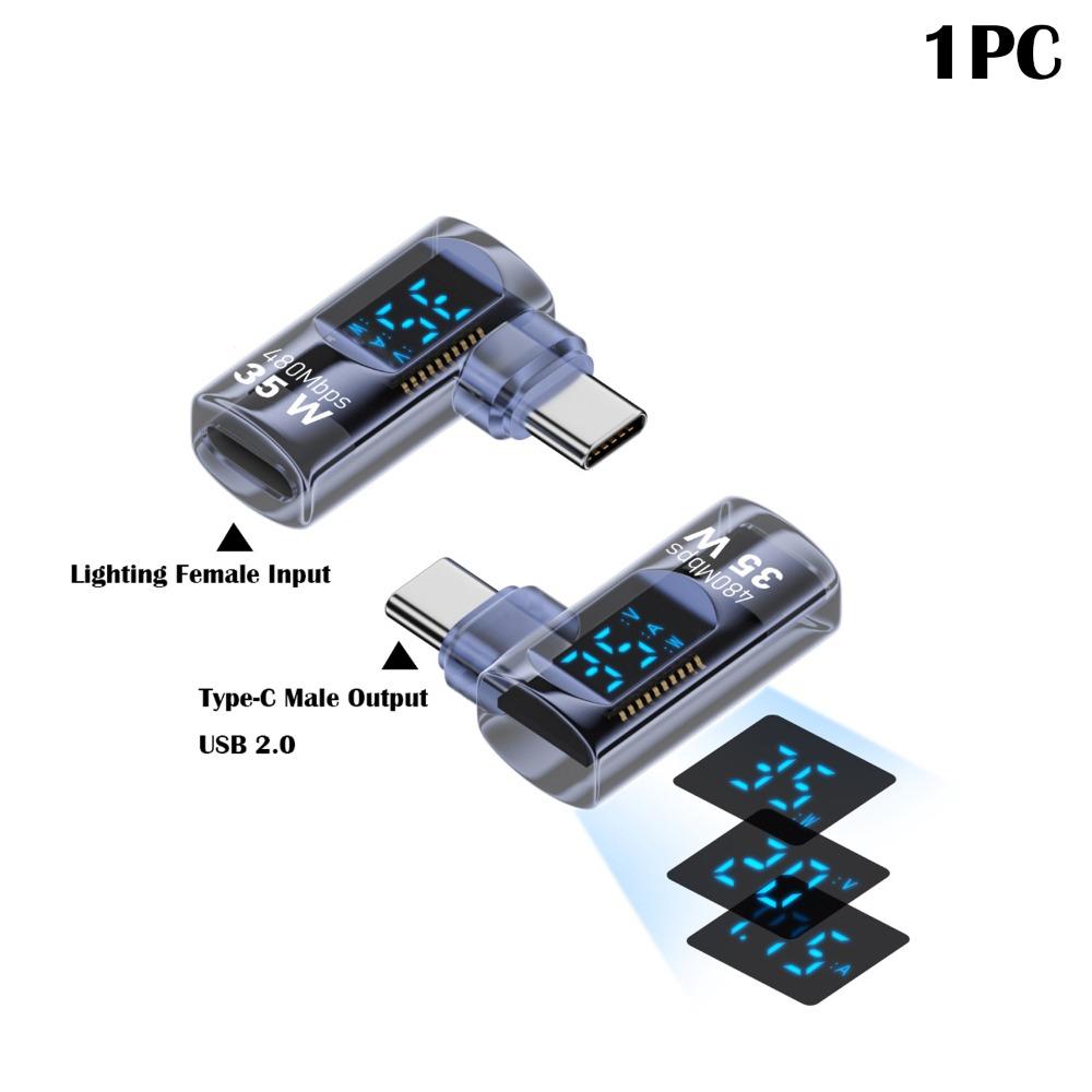 Адаптер USB-C 8K 60 Гц Цифровой дисплей Измеритель мощности Тестер Разъем-удлинитель Type-C Мобильный телефон