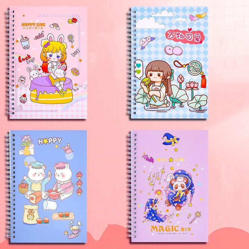 Милая наклейка для сбора альбомов, размер A5, со скребком для наклейки, бумажная наклейка для сбора книг, направляющая для коллекционирования