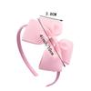 4'' Satin Little Girls Kids Hair Accessories Bow Hairband Headwear Hair Hoop Ribbon Headbands
