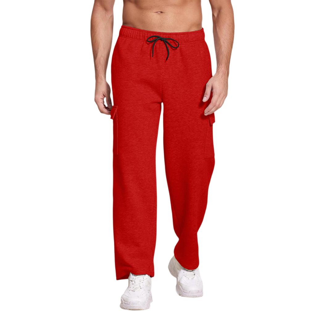 Casual Sports Pants Men's Loose Leggings Long Panel Fitness Running Training Pants