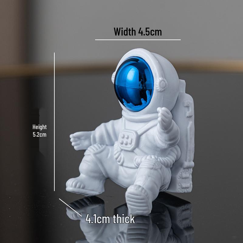 Ночник Космонавт Планета: Светящееся лунное украшение для декора спальни, в качестве подарка или сувенира, с шелковым цветком.