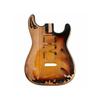 Sunsmile Relic Electric Guitar Body ST Style Nitro Top Alderwood DIY Guitar Body HSH Relic 3 Tone Sunburst.