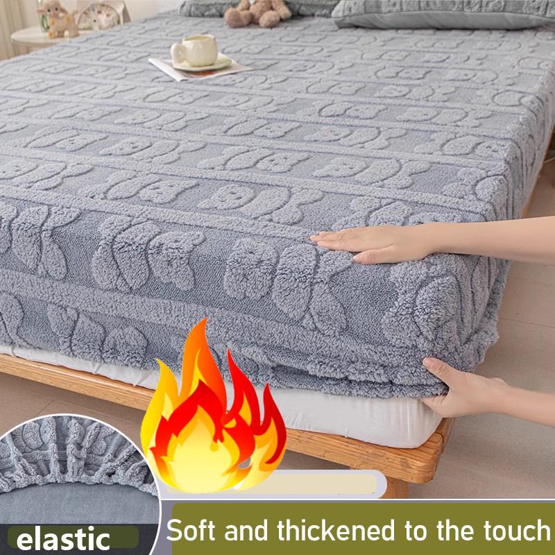 Новая теплая и мягкая простыня, толстая простыня для осени и зимы, пушистый наматрасник, защитный чехол для матраса