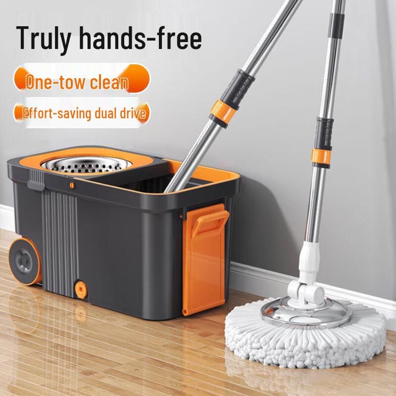 Kapa Bear Модернизированный набор автоматической швабры с отжимом и ведром