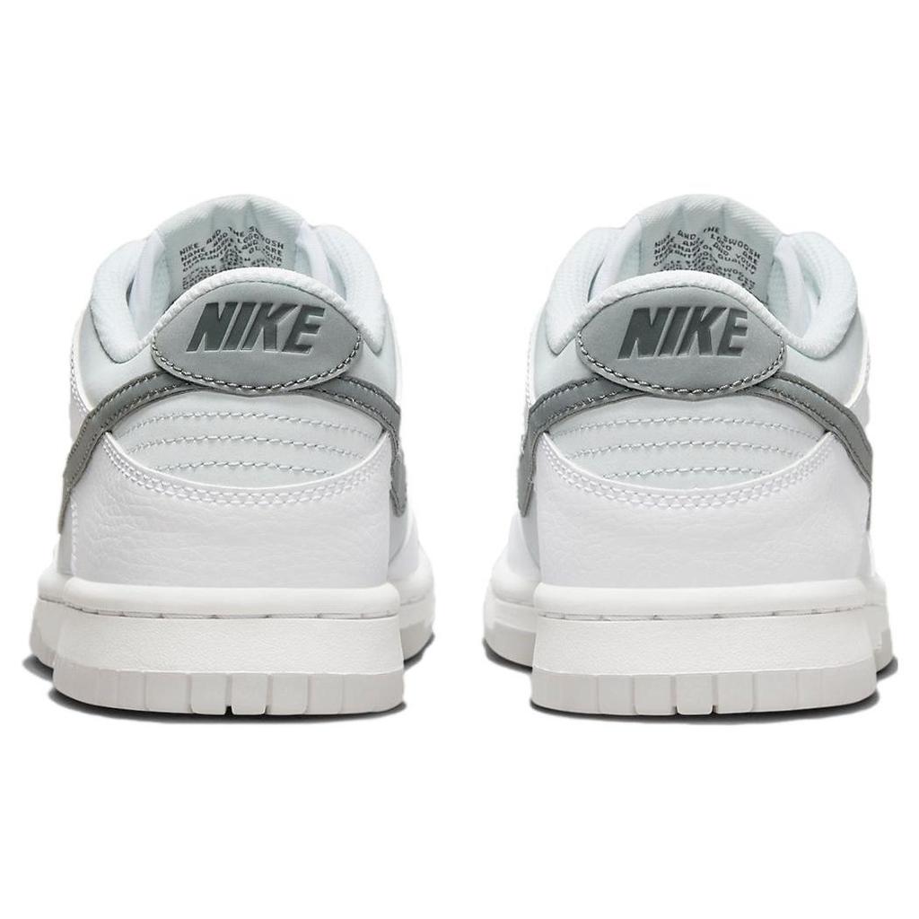 Nike Детские кроссовки Dunk Low GS Reflective Swoosh Белый футбольно-серый Pure-Platinum FV0365-100