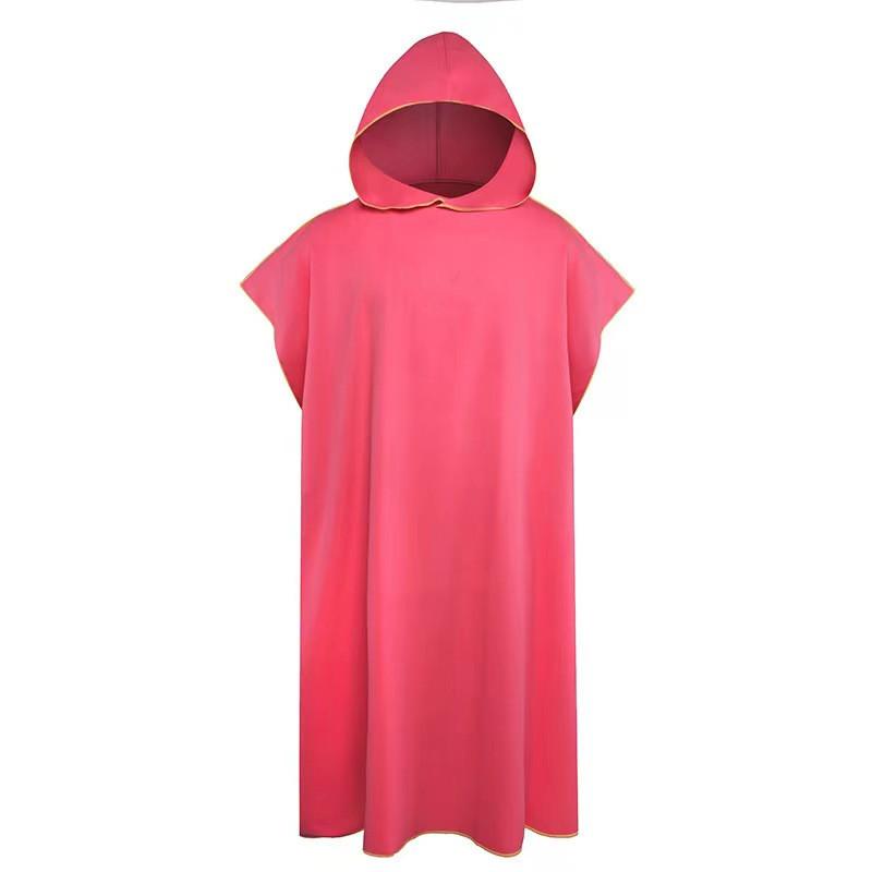 Changing bathrobe, swimming, quick drying cloak, surfing, diving, hooded bath towel, beach cape, windproof and warm
