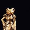 Изящная статуэтка лягушки Мини Антикварная латунная скульптура животного лягушки Чайный питомец Коллекция Изысканное украшение для дома и стола