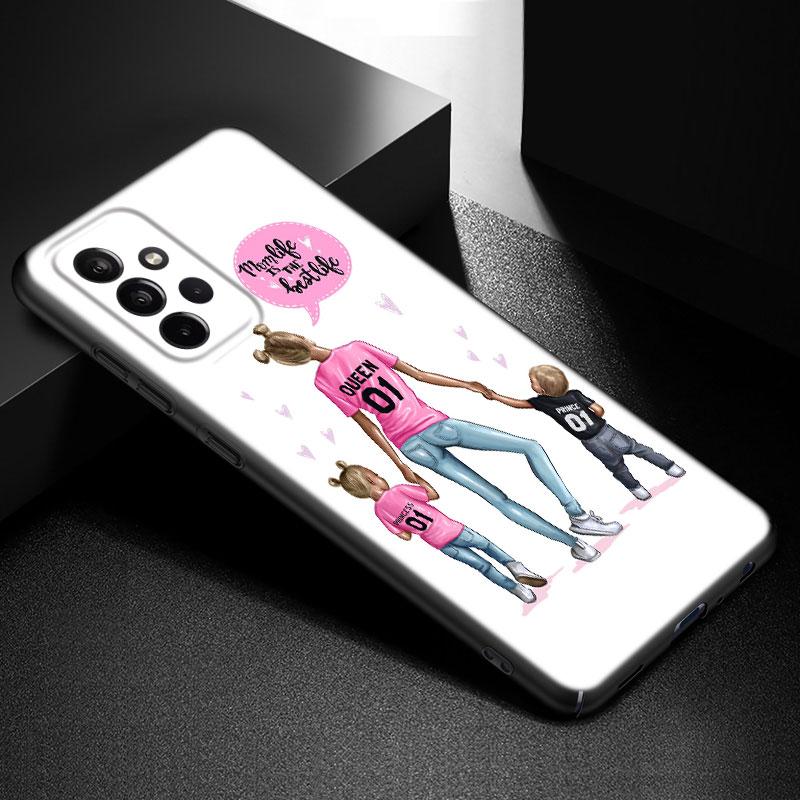Super Mom Baby Girl Boy Phone Case For iPhone Samsung Galaxy Redmi Xiaomi Oppo OnePlus Note S A 7 8 9 10 11 12 13 14 20 21 22 23 53 54 Pro Max Ultra