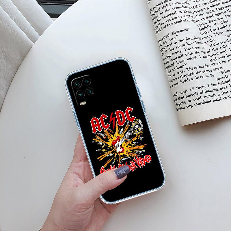 A-acdc Transparent Phone Case for Motorola Moto E13 E15 E20 E22 E22I E22S E30 E32 E40 E7 E7I G Plus Power Play Stylus G22 G14