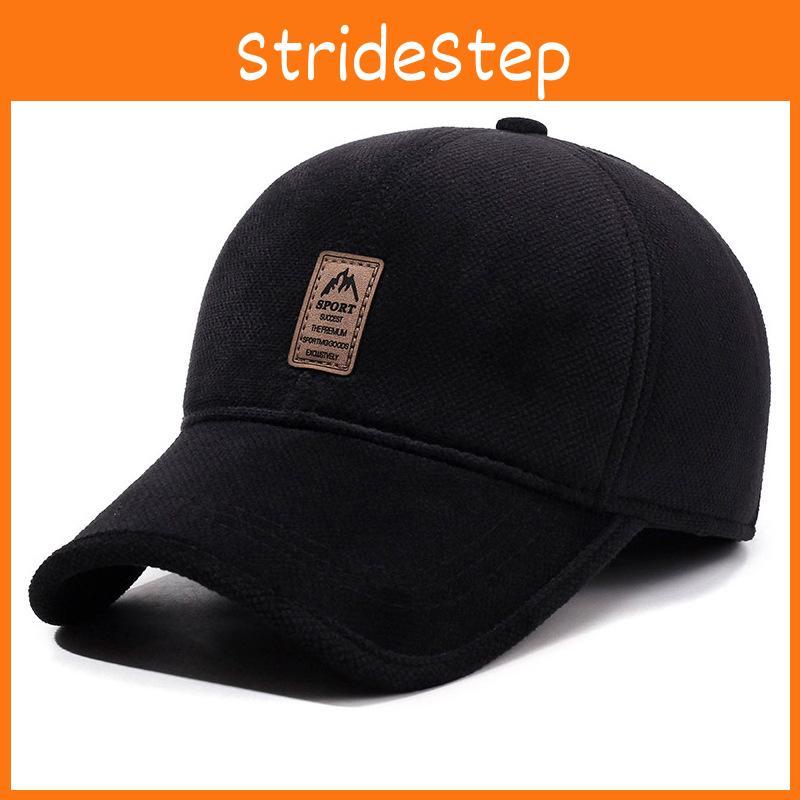 Classic Sports Men Style Baseball Cap With Wool Lining Windproof Warm And