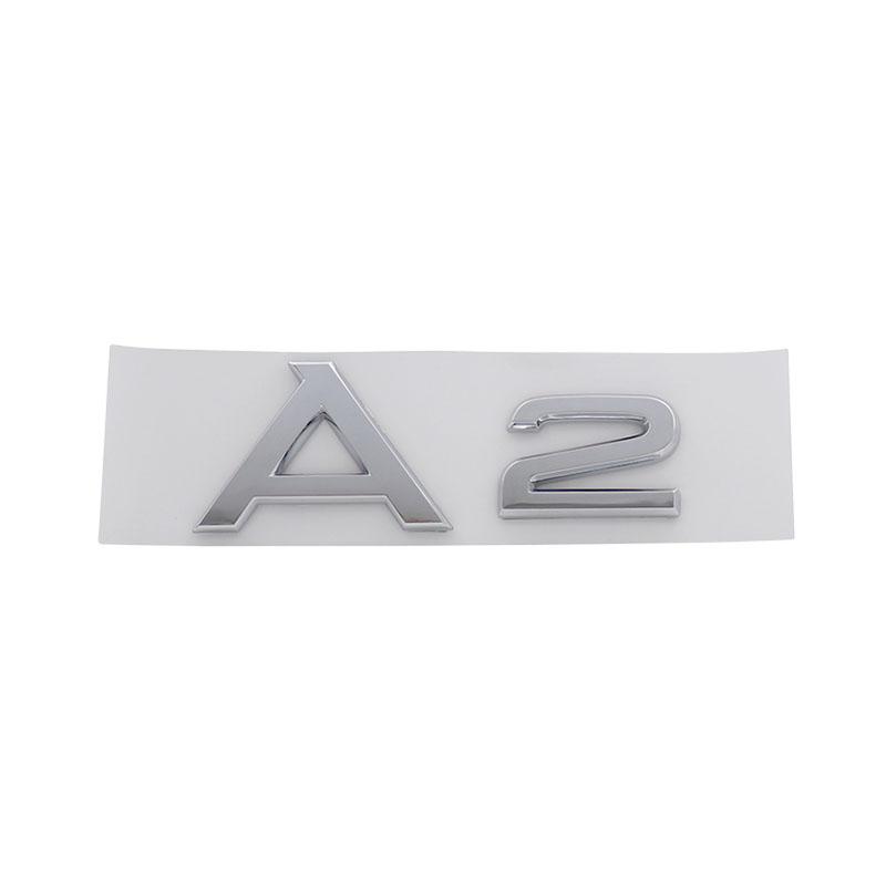 3D Premium A1 A2 A3 A4 A5 A6 A7 A8 Letters for Car Styling Accessories Car Engine Hood Fender Trunk Tail Rear Decal Emblem Badge Sticker