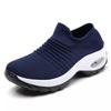 Women's Casual Sports Socks Sneakers Fashionable Thick Sole Air Cushion, Elevated Sloping Heel Rocking Shoes