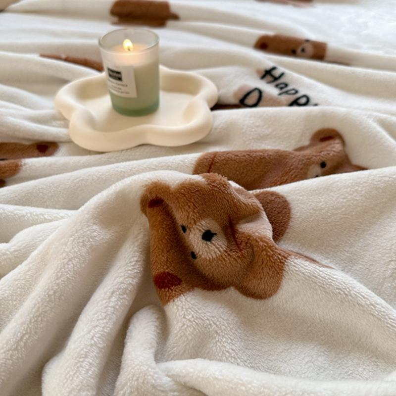 Бархатное одеяло, приятное для кожи, мягкое постельное белье в клетку, одеяла в мультяшном стиле, простыня для взрослых и детей, манта (Нет наволочки)