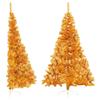 VidaXL Demi Artificial Christmas Tree with Golden Stand 240 Cm PET 344694
