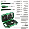 30 Pcs SK5 Steel Wood Carving Tool Kit, Professional Hand Tools for DIY Wood Craft and Detailed Carving Projects