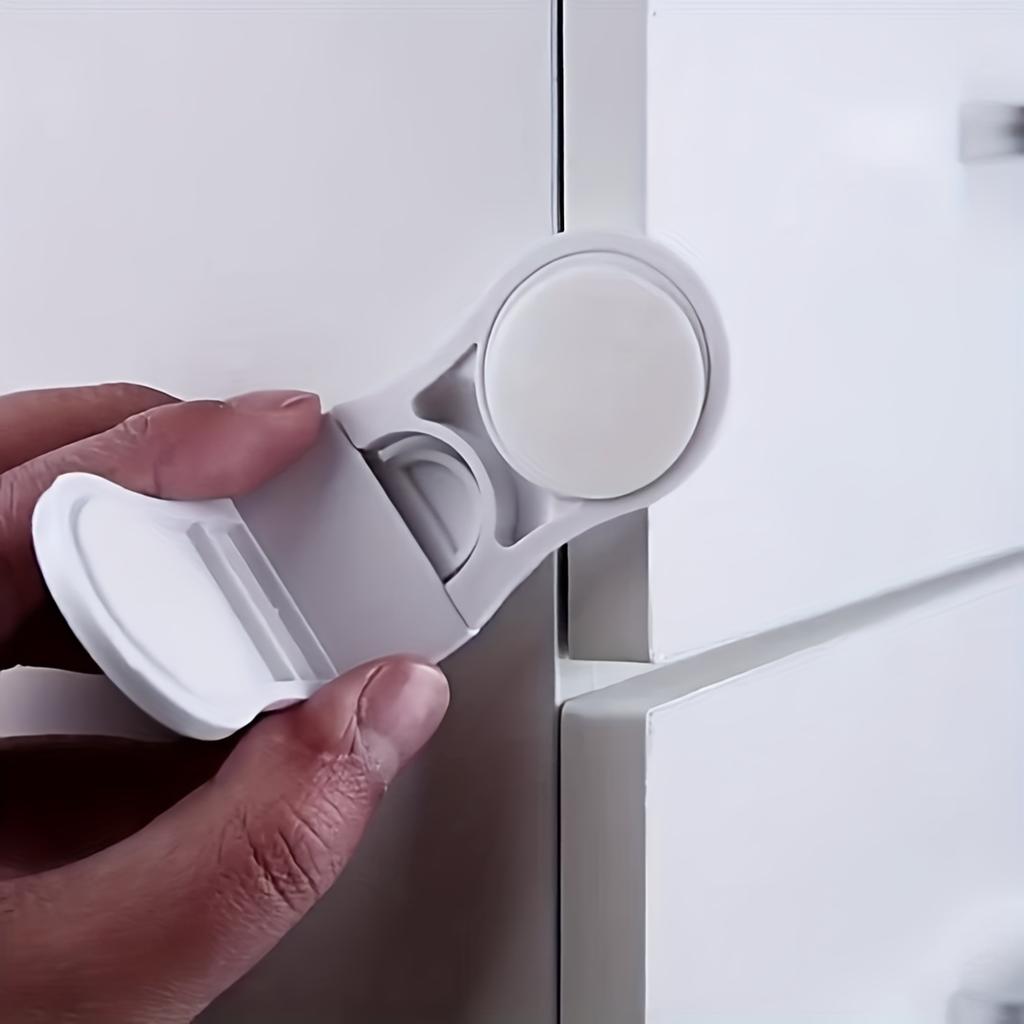 3pcs Child Safety Locks Cabinets Drawers Fridge Easy To Install No Drilling Required Durable ABS Material