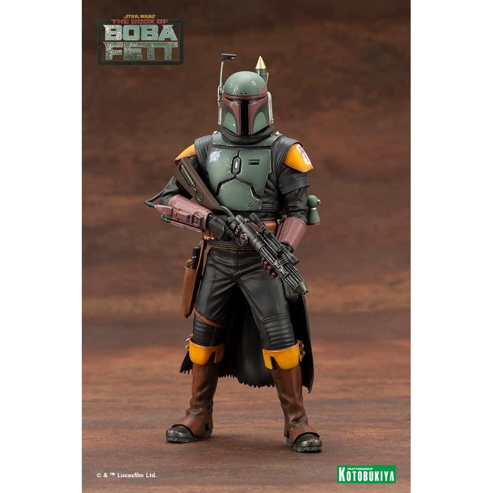 ARTFX+ Боба ФеттКнига Бобы Фетта, масштаб 110, ПВХ, окрашенная, простая сборная фигурка