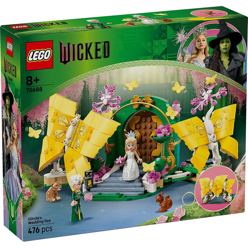 LEGO Wicked Glinda's Wedding Toy Set for Kids Age 8-10 Building Blocks for Girls and Boys 75688