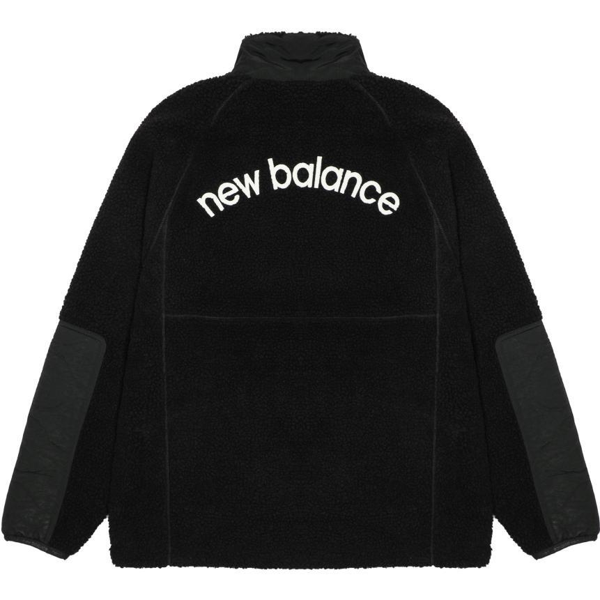 New Balance Хлопковое теплое пальто в стиле casual Азиатский размер 'Черно-белый' Мужское AMJ23326-BK