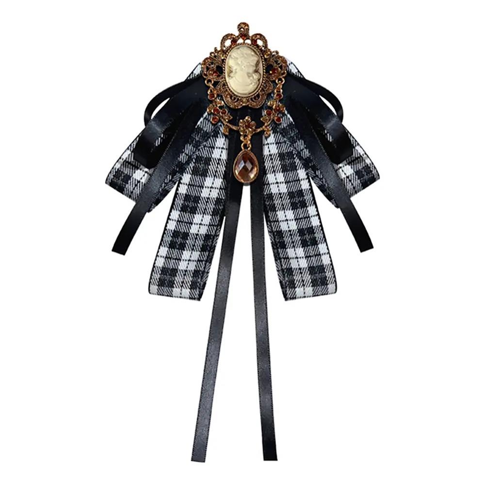 Ribbon British Retro Brooch Elegant Bow Accessory Academic-style Bow Brooch Women Accessory