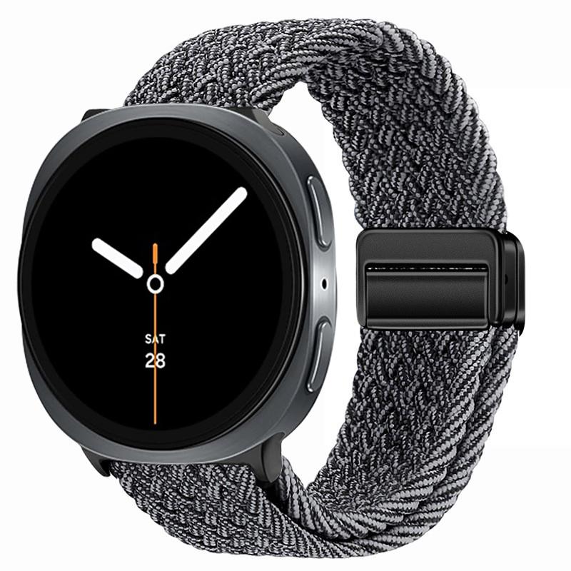Магнитный нейлоновый плетеный ремешок Solo Loop, подходящий для Samsung Galaxy Watch 8 40 мм/44 мм, ремешок для Galaxy Watch 8 Classic 46 мм Correa