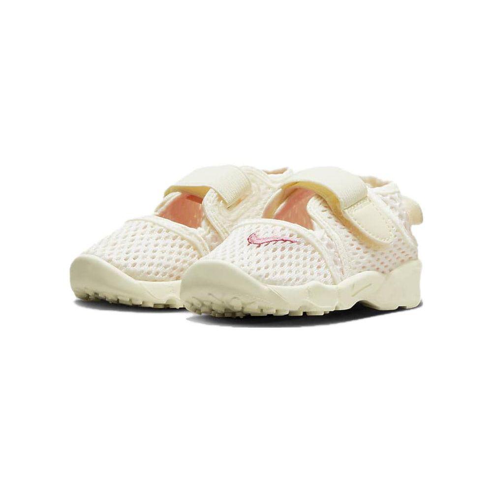 Nike Air Rift 2 TD Нескользящие Защищающие от ударов Низкие Кроссовки Детская Обувь Белый Розовый FB5528-100
