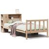 VidaXL Lit bibliothèque sans matelas 75x190 cm bois de pin massif 3321676