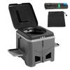 Портативный туалет с крышкой и сумкой для переноски Туалеты для кемпинга Грузоподъемность 150 кг для походов Пляжа Автомобиля Грузовика Лодки Дома на колесах Дорожных путешествий