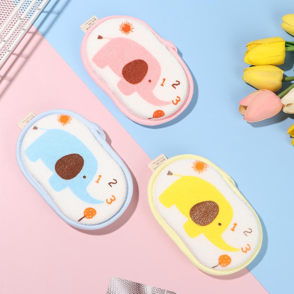 Towels Bath Ball Exfoliating Massager Shower Brush Bath Sponge Elephant Pattern Infant Children Rub