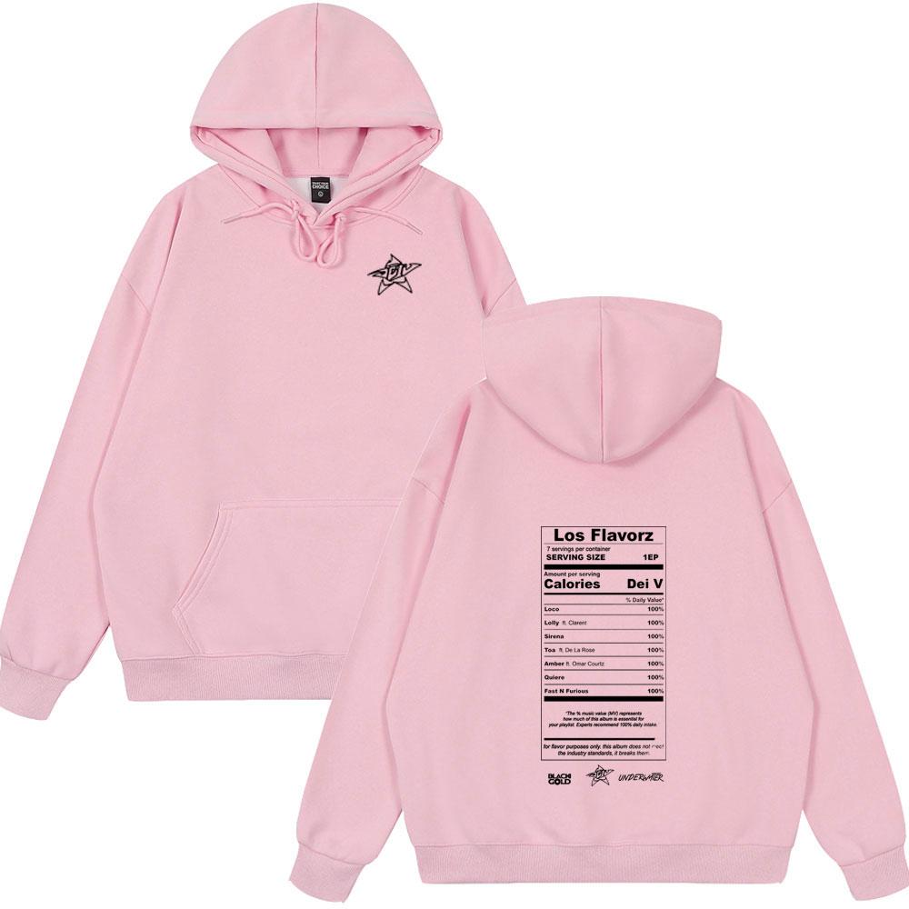 Rapper Dei V Los Flavorz Album 2025  Hoodies Men Women Clothing Fashion Hip Hop Long Sleeve Sweatshirt Casual Oversized Hoodies