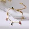 Geometric Colorful Diamond Bracelet Women's Delicate 7 Color Zircon Bracelet Women