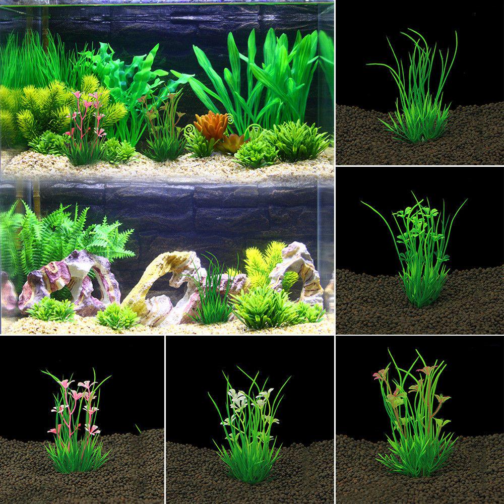 Ornament Green Aquarium Water Grass Fish Tank Landscape Decor Plastic Artificial Plant