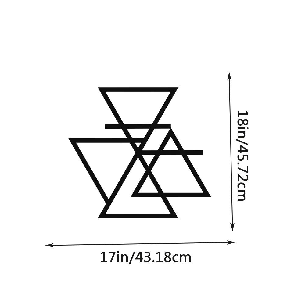 1 шт. Металлический настенный декор Four Elements – стильное настенное искусство для украшения дома и интерьера, элегантные железные акцентные элементы
