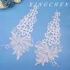 Pair Flower Children'S Clothing Water-Soluble Lace Clothing Accessories Hollow Embroidery Applique Lace Flower Jewelry Wedding Dress Wedding Shoes
