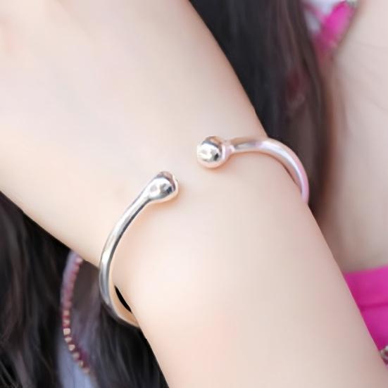 Регулируемый браслет с отверстием из полированной меди, симметричный дизайн, бисер, подарок для друзей и семьи