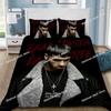 Постельное белье с принтом Anuel AA Real Hasta La Muerte: пододеяльник, наволочка, комплект для спальни мальчика, девочки, детская, односпальная, двуспальная, большого размера