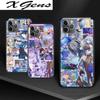 Genshin Impact для Apple iPhone 13 12 11 SE XS XR X 7 8 6 5 S mini Plus Pro MAX 2020, мягкий черный чехол для телефона
