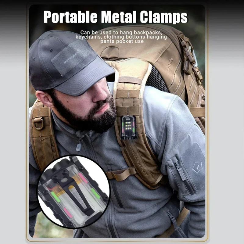 Яркий EDC фонарик Портативный мини светодиодный фонарь Инструменты для кемпинга и пеших прогулок на открытом воздухе Перезаряжаемый через USB Фонарь для бега, аварийный, для пеших прогулок