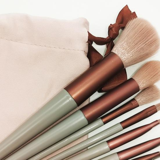 13 шт./набор кистей для макияжа с мягкой щетиной, многофункциональный косметический инструмент, контурная кисть для теней для век, румян, набор кистей для женщин