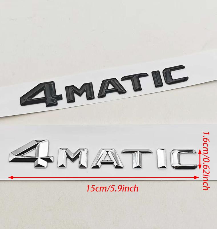 3D ABS Car Letters 4MATIC 4 MATIC Badge Sticker Rear Trunk Badge Emblem For Mercedes Benz C E G S GLC GLS Class AMG Accessories MH0