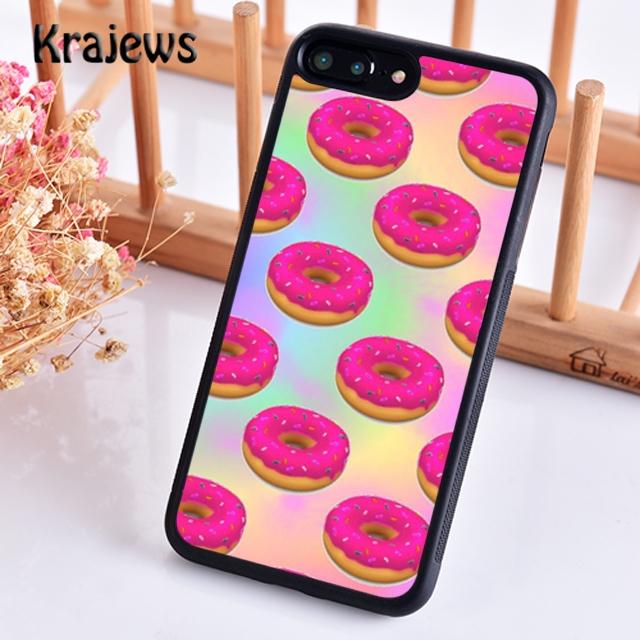 Krajews ПИЦЦА ХОТ-ДОГ Пончики Торт Мягкий Чехол для Телефона Накладка Для iPhone 14 5 6s 7 8 plus X XR XS 11 12 13 pro max Samsung S21 S22ultra