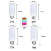 LED Ranibow Light E27 E14 B22 Flame Effect Bulb Lamps 3W 5W 7W AC 85-265V Home Decor