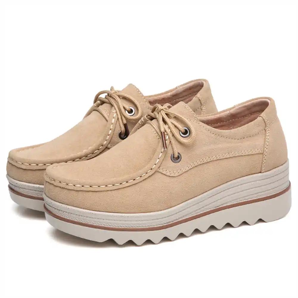 Fashion Laced Lace-up Women Shoes Flat Vulcanize Granny Flat Basketball Sneakers Woman Sports Top Sale Promo Upper Cheaper