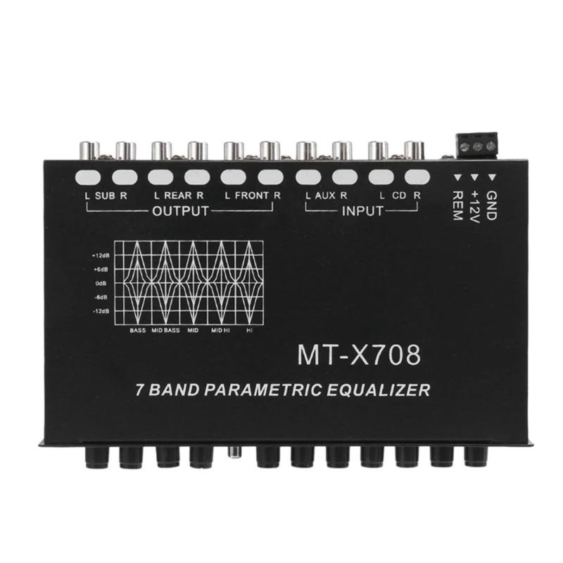 7 Band Car Stereo Equalizer Offering Customizable Sound Setting for Ultimately Listening Pleasure Enhanced Sound Quality