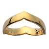 Gold Plated Ring 'Cleopatra' Golden - 3 Mm